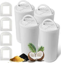 4+4 Pack Premium Cat and Dog Water Fountain Carbon Filters Compatible with PetSafe Drinkwell 360 Multi-Pet Stainless Steel & Plastic Pet Fountains(128oz/3.8L) with Replacement Foam Filter