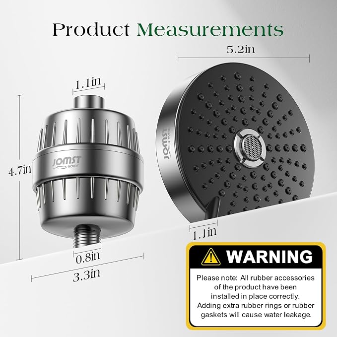Filtered Shower Head COMBO – for Healthier Skin & Hair | 3 Mode High Pressure - Image 8