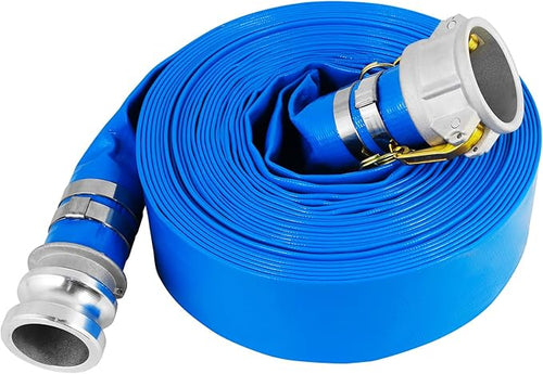 1.5" x 100 Ft Discharge Hose, Heavy Duty PVC Lay Flat Water Backwash Hose by Unknown