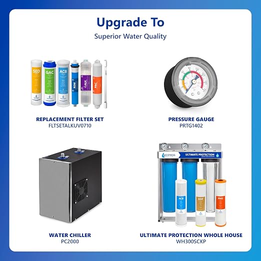 Express Water ROALKUV10MBN 11-Stage Alkaline Under Sink Reverse Osmosis Water - Image 9