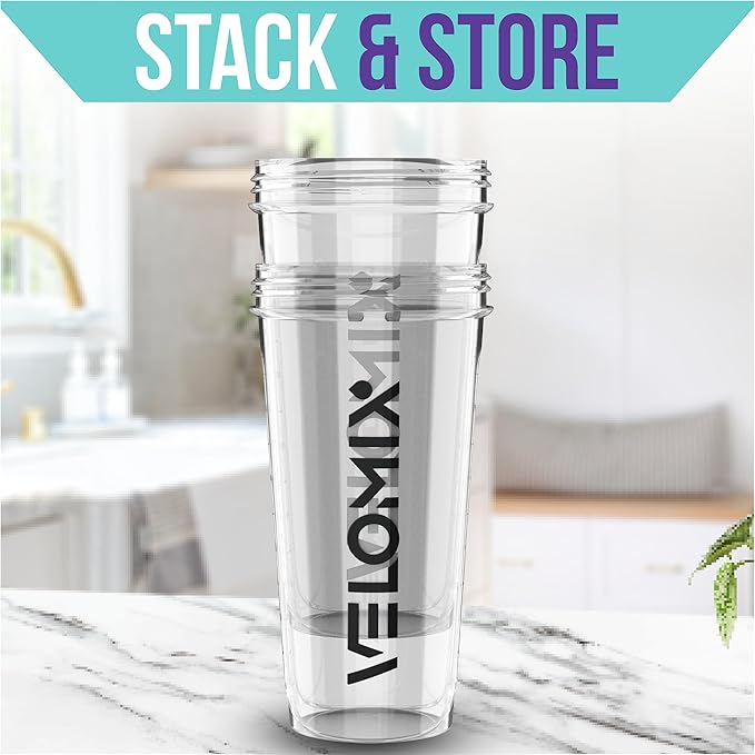 '-2 Pack- 28 oz Protein Shaker Bottles for Protein Mixes - 2x Wire Whisk | Leak Proof Shaker Cups for Protein Shakes | Protein Shaker Bottle Pack | Shakers for Protein Shakes - 2xTransparent-FlexoryFit