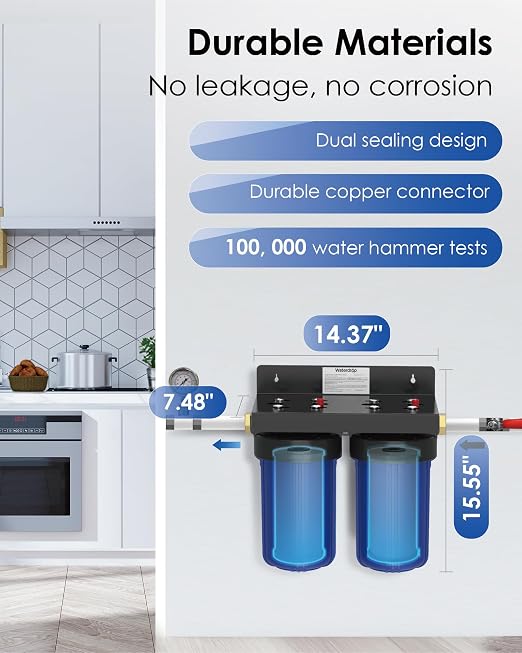Waterdrop WHF21-FG 2-Stage Whole House Water Filter System, 5-Stage Filtration - Image 5