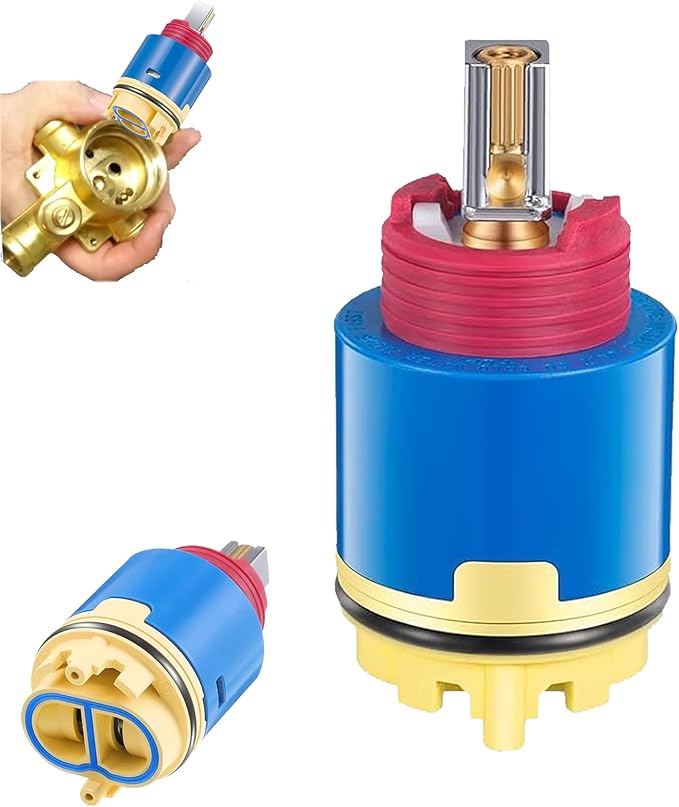 Pressure Balancing Cartridge Replacement for RK7300-CART-3P, Faucet Cartridge Replacement Compatible with Z-7300 Zurn Temp-Gard III Faucets and Shower Valves,Sturdy Core Copper (JH02BJ)