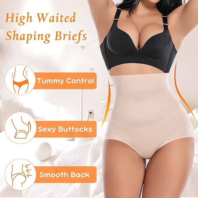 Tummy Control Shapewear Panties for Women High Waisted Body Shaper Slimming Shapewear Underwear Girdle Panty