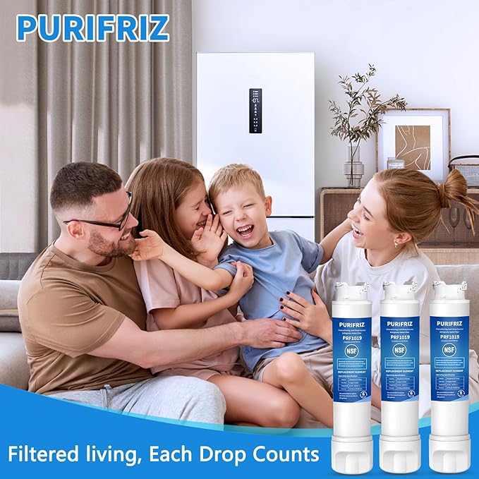 EPTWFU01 Refrigerator Water Filter Compatible with RWF5800A, EPTWFU01, EWF02, Pure Source Ultra II, Pure Source Ultra 2, 012505454226, 4562222, 6 Month / 300 Gallon，3 Pack