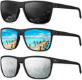 KALIYADI Polarized Sunglasses for Men, Lightweight Sun Glasses with UV Protection for Driving Fishing Golf