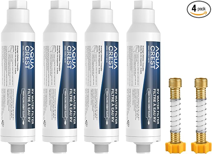 AQUA CREST RV Water Filter, RV Inline Water Filter by AQUACREST