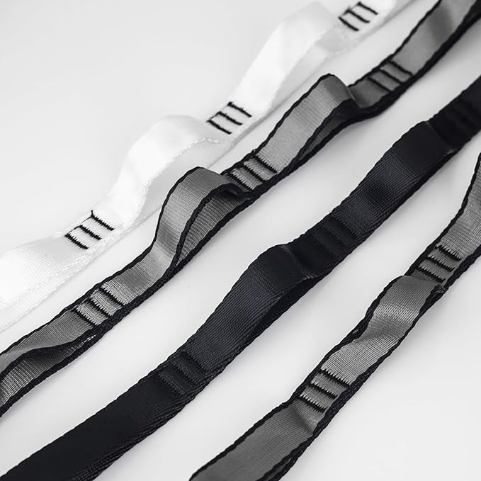 10PCS Nylon Daisy Chain Straps 23 KN for Aerial Yoga Hammock Swing Adjustable Aerial Silk Extender Hanging Rope for Aerial Yoga Belts 3.6FT 5.9FT Long-FlexoryFit