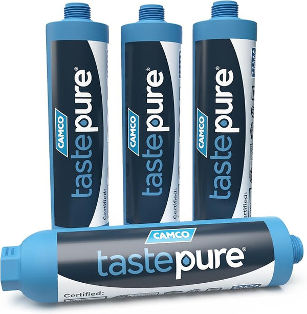 Camco TastePURE 20-Micron Wide-Body Inline Design Water Filter by Camco