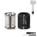 Hair Dryer Inner Filter + Outer Filter Cage Replacement for Dyson HD01 HD03 HD08 Models, Black
