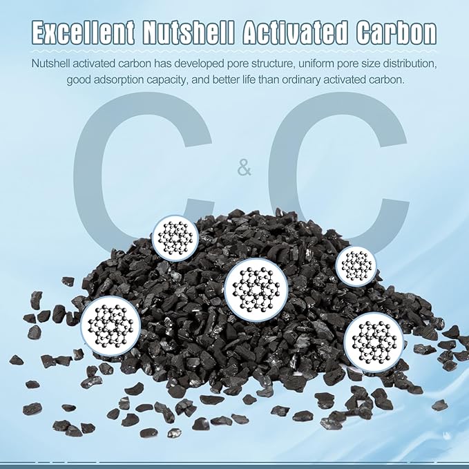 12pcs Large Filters Cartridges+8pcs Ammonia Reducer Filter Pads for Aqueon QuietFlow Power Size 20/30/50/75 & E Internal Power Size 40 & Canister Filter Size 200/300/400 & Zilla Large