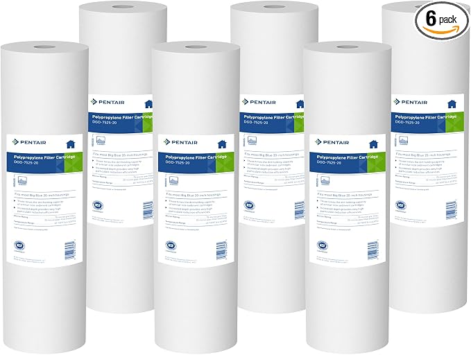 Pentair Pentek DGD-7525-20 Big Blue Water Filter, 20-Inch Whole House Sediment by PENTAIRPENTEK