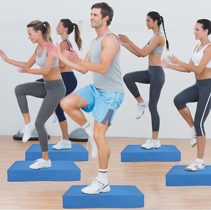 Hungdao 2 Pcs Balance Pad Thick Foam Pad Yoga Core Training Exercise Pad for Adults Physical Therapy Fitness Stability Workout Knee Ankle Strength Training Home Work Floor-FlexoryFit