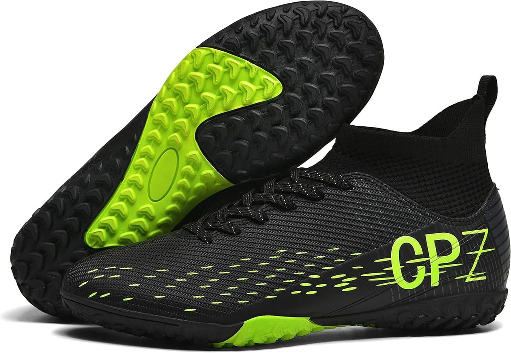 Soccer Cleats for Mens Womens Indoor Soccer Shoes Unisex Baseball Turf Shoes Youth Rugby Shoes Adult AG FG TF Football Boots Wide Training Sneaker