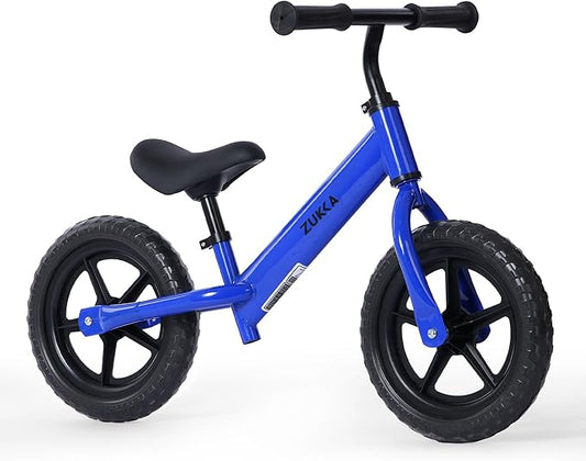12 inch Toddler Balance Bike Adjustable Handlebar & Seat Anti-Slip Grip Suitable for 2-5 Years Old with Footrest Lightweight for Tolddlers Boys Girls Multiple Colors to Choose-FlexoryFit