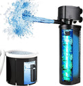 TARARIUM 600GPH Cold Plunge Filter Small Pool Filter for Up to 1000 Gal Ice Bath Hot Tub Cloudy Water Cleaner with Green Clean Machine fof Cold Pod