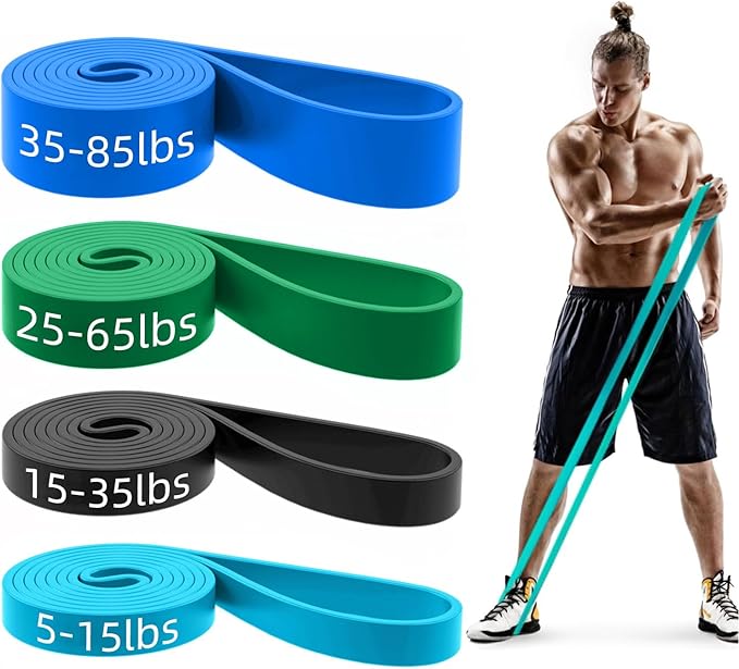 Pull Up Bands, Resistance Bands, Pull Up Assistance Bands Set for Men & Women, Exercise Workout Bands for Working Out, Body Stretching, Physical Therapy, Muscle Training-FlexoryFit
