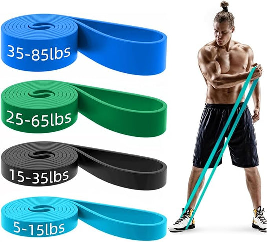 Pull Up Bands, Resistance Bands, Pull Up Assistance Bands Set for Men & Women, Exercise Workout Bands for Working Out, Body Stretching, Physical Therapy, Muscle Training-FlexoryFit