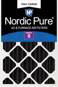 Nordic Pure 16x25x4 Pure Carbon Pleated Odor Reduction Merv 8 Furnace Filter 1 by NordicPure