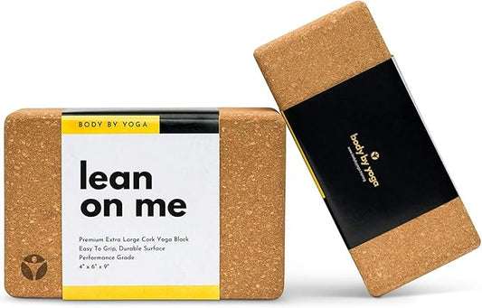 Premium Cork Yoga Blocks - Extra Large Yoga Block 2-Pack or Extra Tall 1-Pack for Inflexible Yogis | Natural, High-Density Cork for Superior Support & Stability | Optional Yoga Strap & Gift Box-FlexoryFit