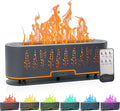 Essential Oil Diffusers, Flame Air Diffuser, 200ml Aromatherapy Diffuser with 2 Mist Mode 4 Timer Up & Waterless Auto-Off Protection for Bedroom Home, Office(Wheat-Gray)