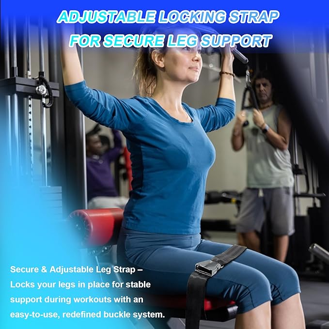 Nordic Hamstring Curl Strap with Quick-Release Buckle – Adjustable Leg Strap for Nordic Curls, Leg Extensions & Home Gym Workouts – Easy to Use for Men & Women-FlexoryFit