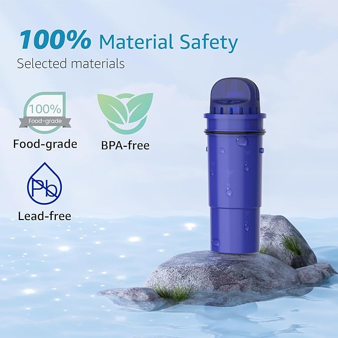 AQUA CREST Replacement for Pur® Pitcher Water Filter, CRF950Z, PPF951K, CR-1100C, PPT700W, CR-6000C, PPT711W, PPT711, PPT710W and More Pur® Pitchers and Dispensers, NSF Certified, AQK-CF10A (6 Packs)