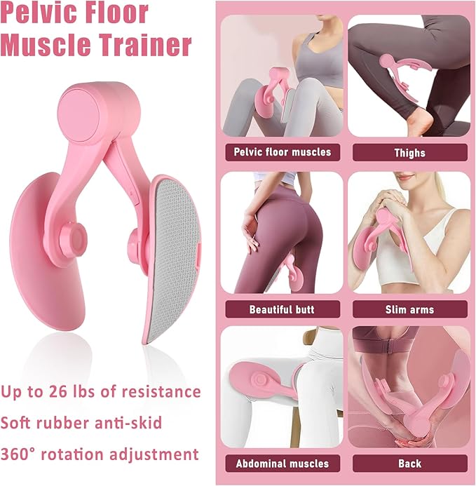 Pilates Kit for Home Workouts Women, Pilates Equipment with Pelvic Floor Exercise Devices, Figure 8 Resistance Band,Booty Bands, Large Yoga Ball for Pregnancy, Kegel Exercise, Physical Therapy-FlexoryFit