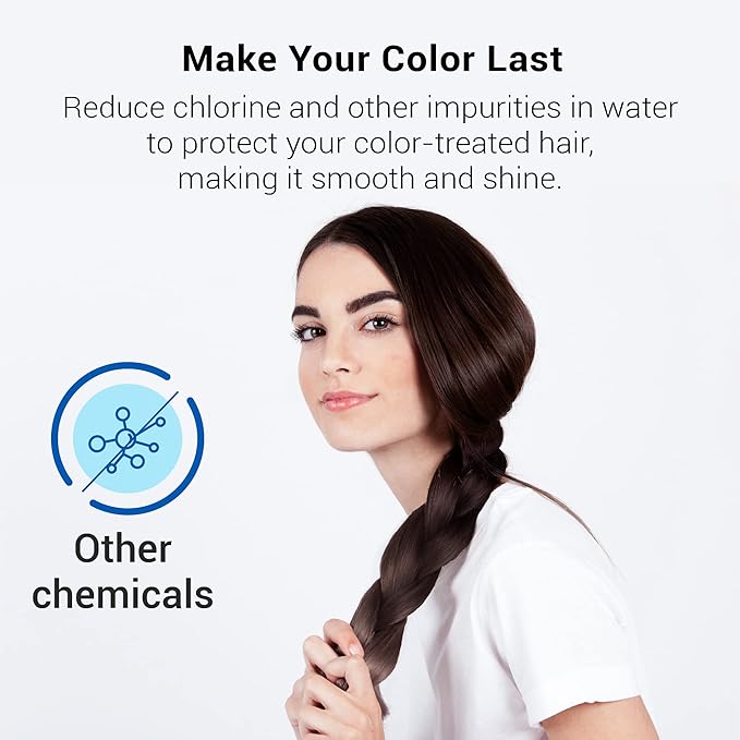 AQUA CREST AQ 4125 Shower Water Filter, Replacement for AQ 4125, AQ-4100, AQ-4100NSH, AQ-4105, Jonathan Product Beauty Shower Filter, with Advanced KDF Filtration Material