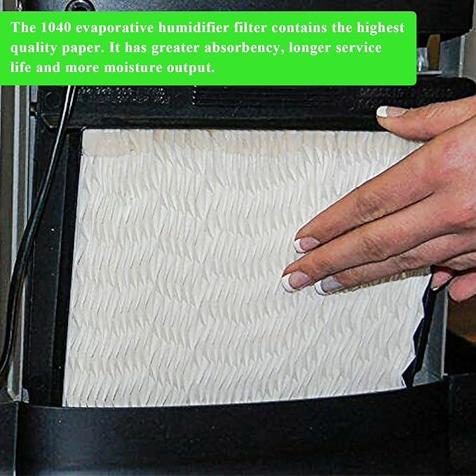 Ximoon 1040 Essick Humidifier Wick Filter Replacement for AIRCARE Air Humidifier B40 B40-C Humidifier Wick Filter, Fit 3D6100 5D6700 76D100 D46720 E35000 E27000 MA0300 MA0500 B23 DP3 B40-4 Pack
