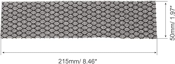 PATIKIL 8.5" x 2" x 0.2" Air Conditioner Foam Filter, 2 Pack Air Filtering Replacement Washable Reusable for Air Conditioning Purifiers, Black