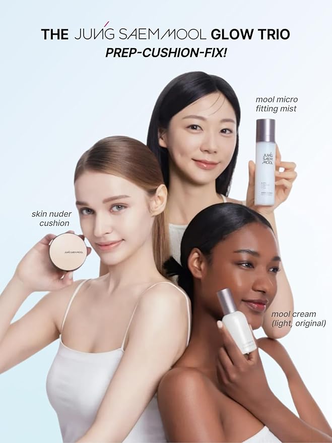 JUNG SAEM MOOL Essential Skin Nuder Cushion 42C Deep Cacao 0.49 Fl Oz, No Refill, Natural Radiant Finish Cushion Foundation with Buildable Coverage, Lightweight Texture, Korean Foundation Makeup-FlexoryFit
