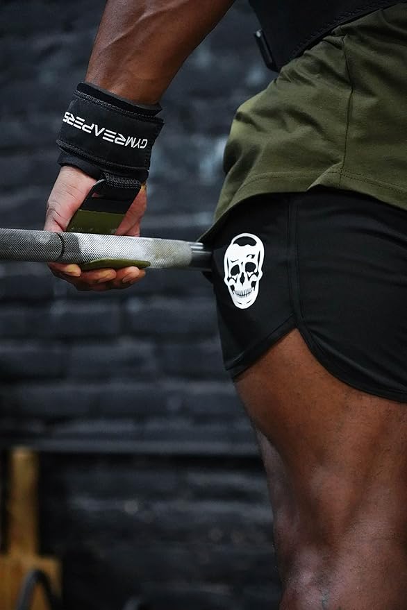 Gymreapers Weight Lifting Hooks (Pair), Heavy Duty Power Wrist Straps Hand Grip Support For Deadlifts, Pull Ups, Shrugs - Gym Gloves For Men and Women-FlexoryFit