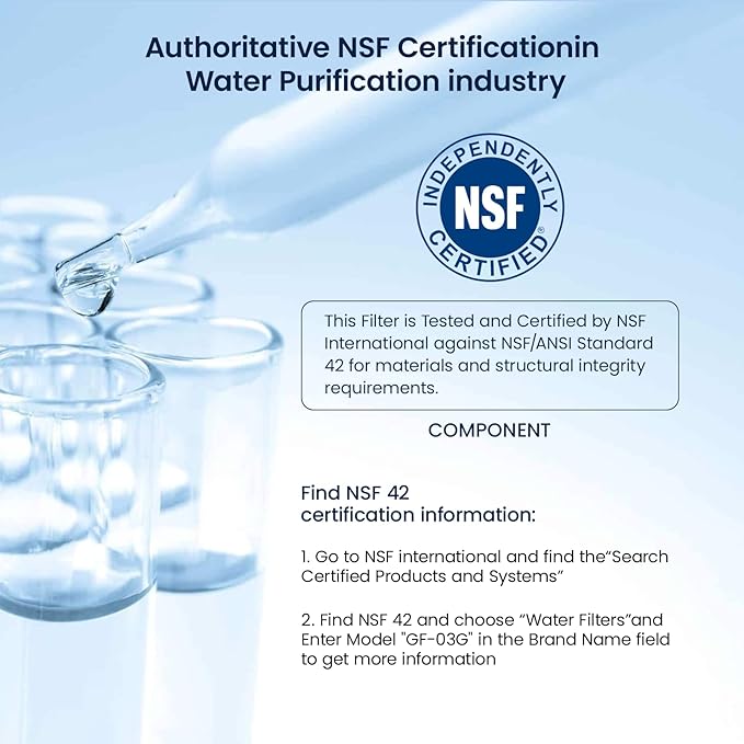 GLACIER FRESH Replacement for DA29-00003G Water Filter, Compatible with Samsung* Aqua-Pure Plus, DA29-00003F, DA29-00003B, HAFCU1, RFG237AARS, FMS-1, RS22HDHPNSR, RSG257AARS, WSS-1, 1 Pack