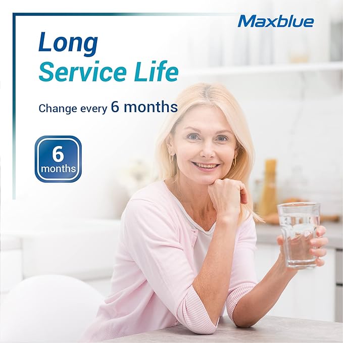 Maxblue DA97-17376B Refrigerator Water Filter, Compatible with Samsung® HAF-QIN/EXP, DA97-08006C, HAF-QIN, RF23M8070SR, RF28R7201SR, RF28R7351SG, MB-F45