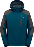 Little Donkey Andy Men's Waterproof Rain Jacket Outdoor Lightweight Hooded Raincoat for Hiking Golf Travel Fishing
