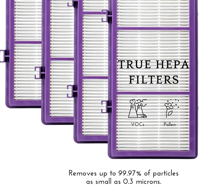 Nispira HAPF300AP AER1 Performance Plus Filter for Holmes HAPF30AT Air Purifier HAP242-NUC HAPF300AP-U4 True HEPA. 4 Packs