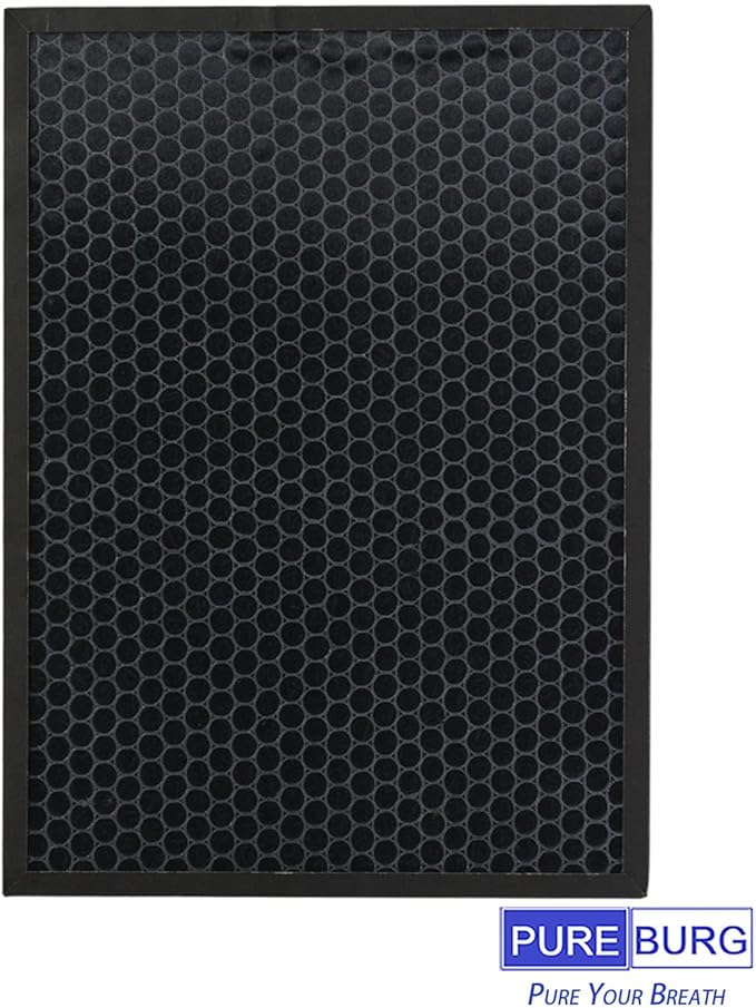 PUREBURG Replacement Filter Compatible with COSTWAY EP24770US Air Purifier 79451236,1-Pack H13 HEPA Activated Carbon 2-IN-1 3-Stage Filtration Air Clean Dust VOCs