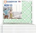 Filters Fast 15x30x1 Air Filter Merv 13, Made in the USA, Actual Size: 14.75" x by FiltersFast