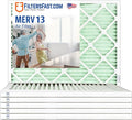 Filters Fast 22x22x1 Air Filter Merv 13, Made in the USA, Actual Size: 21.75" x by FiltersFast