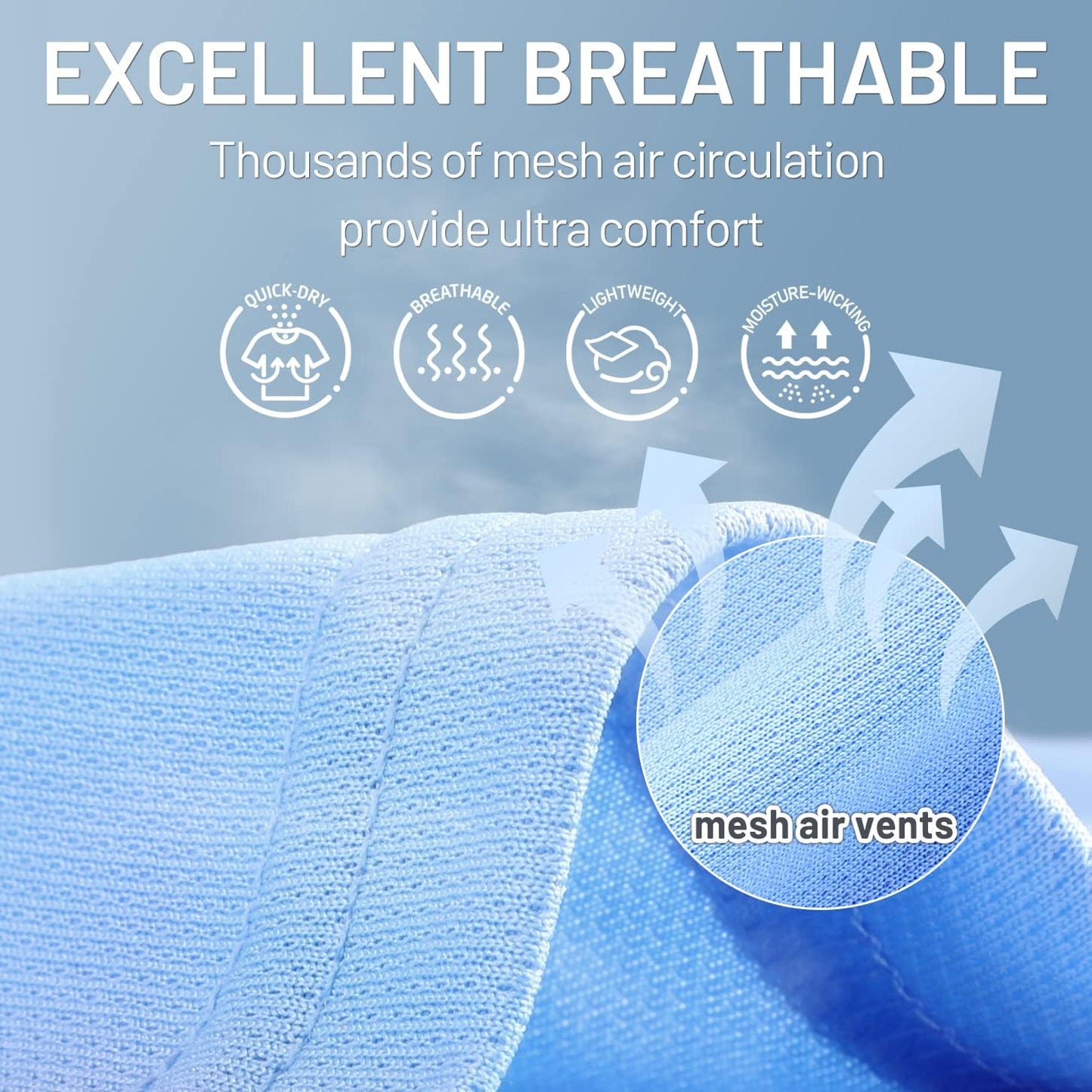 MIER Men's Quick Dry Workout Shirts Moisture Wicking Running Athletic Performance T-Shirts Recycled Polyester Top Tee