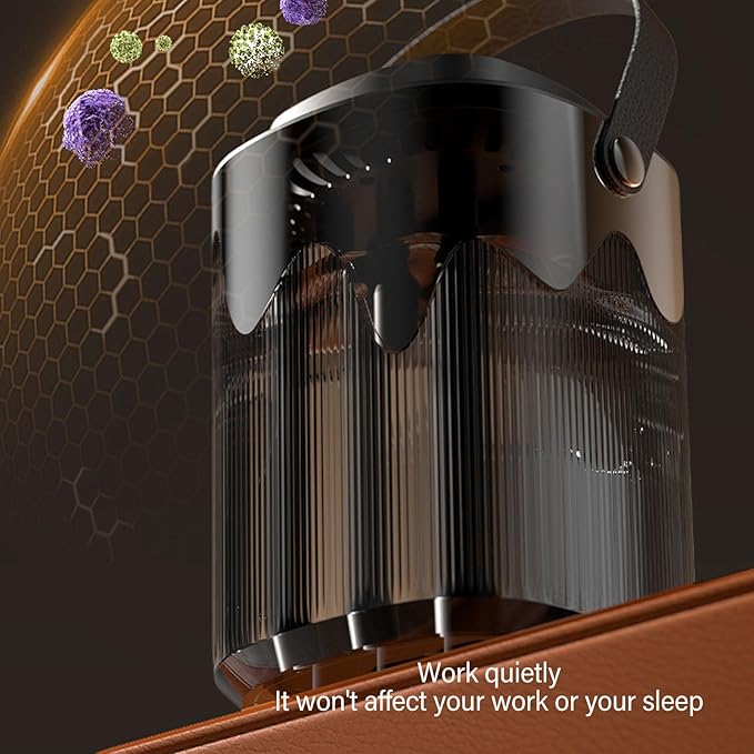 Desktop Humidifier, Quiet Top Fill USB Powered Air Humidifier with Night Light for Home Bedroom Office & Car 3L Grayish Black