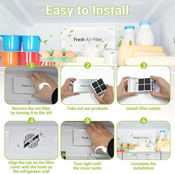 ADQ75493301 Refrigerator Fresh Air Filter Cover Replacement for LG Refrigerator Parts LRMVS3006S, LRMDS3006S, LRMVC2306S, LRMDC2306D, LRFVC2406S, LRFDS3016S, LRMDS3006D
