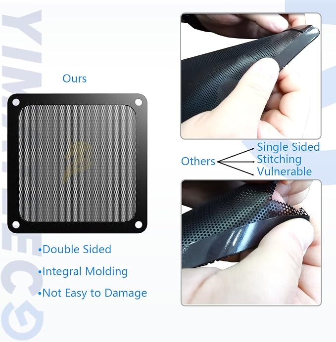 120mm Fan Filter PC Dust Filter Computer Fan Grills Dust Mesh Magnetic Frame PC - Image 3