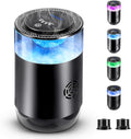 Smart Car Air Freshener Car Air Diffuser with Beautiful Cloud Mist Effect, Auto On/Off, 2 x Perfumes Refills (Osmanthus & Oceann), 900mAh Battery, 4 Modes, Ambiance Light Car Fragrance Diffuser