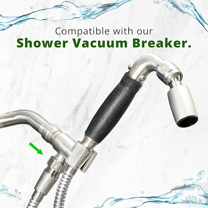 High Sierra® Solid Metal Handheld Shower Head, Lead-Free, with Built-In Trickle Valve. Shower Hose and Holder Not Included. Low Flow 1.8 GPM. Oil Rubbed Bronze