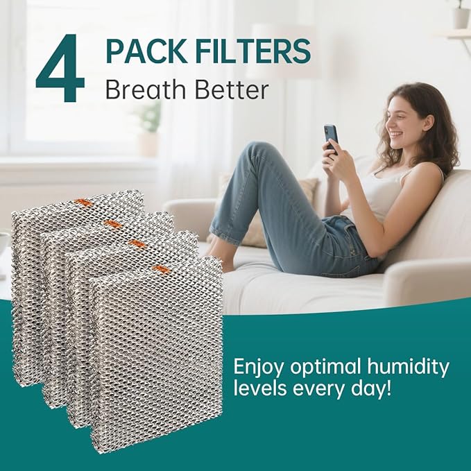 35 GA35 Replacement Humidifier Water Panel Evaporator Compatible with Aprilaire H635EZ1A 4839 Kit Filter or 560 568 600 700 760 768 350 360 10" x 13" x 1.75" 4-Pack