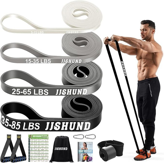 Resistance Bands Set, Pull Up Assistance Bands Pull Up Bands Exercise Bands for Men Women, Workout Bands for Working Out, Muscle Strength Training, Body Stretching-FlexoryFit