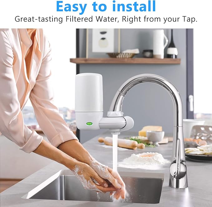 Faucets Filter Cartridge BPA Free, Replacement for Brita® Faucet Filter - white (3Pack)
