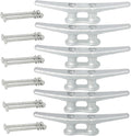 6/8/10/12/14 inch Dock Cleats With Bolts,Hot Dipped Galvanized Cast Iron Boat Cleats,Rope Cleat Boat Dock Cleats for Boat Docks,Decks,Piers for Tying up Boats,Marine Decor(1,2,4,5,6,8,10,12 Pack)